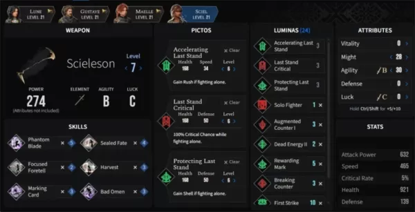 Build planner interface