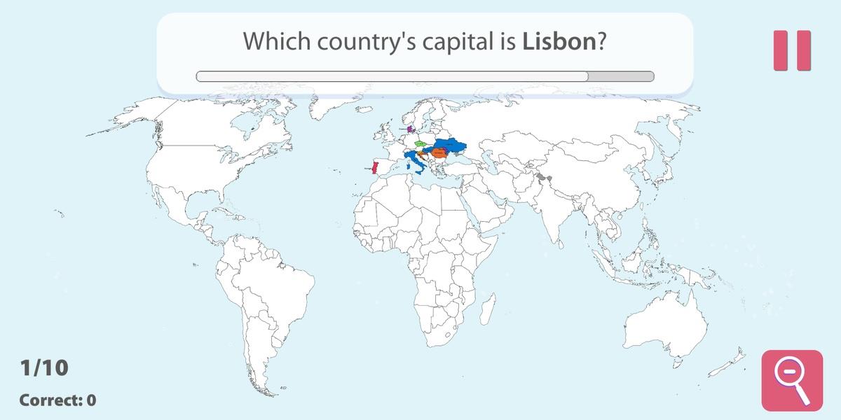 StudyGe－Geografía en el mapa captura de pantalla 