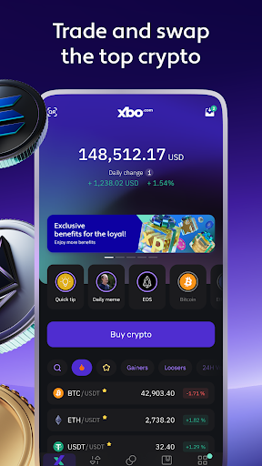 XBO com Buy Bitcoin & Crypto captura de pantalla 