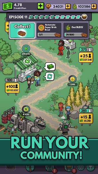 Bud Farm: Idle Tycoon Mod ဖန်သားပြင်ဓာတ်ပုံ 1