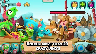 Dino Bash: Travel Through Time ekran görüntüsü 2