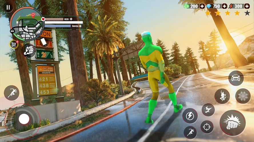Screenshot Super Rope Hero: Crime City 4