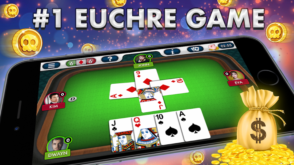 Euchre Plus ဖန်သားပြင်ဓာတ်ပုံ 1