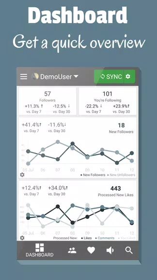 Follower Stats for Instagram captura de pantalla 