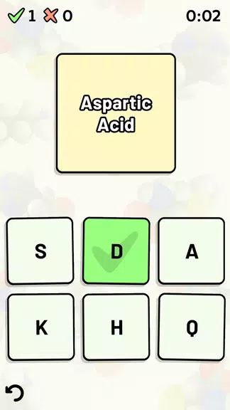 Amino Acid Quiz captura de pantalla 