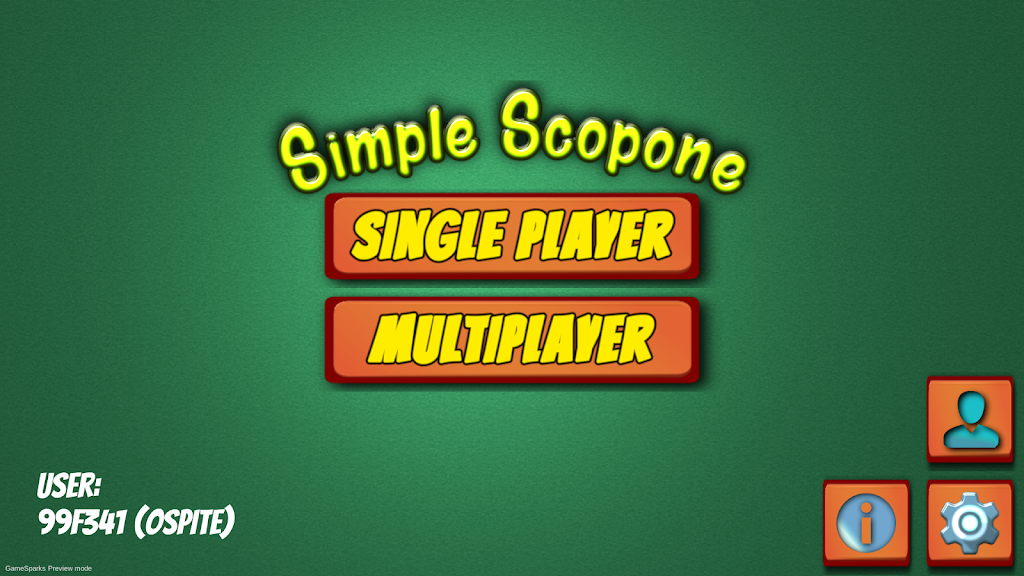 Simple Scopone экрана 1