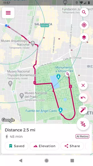 Just Draw It! - Route planner screenshot 2