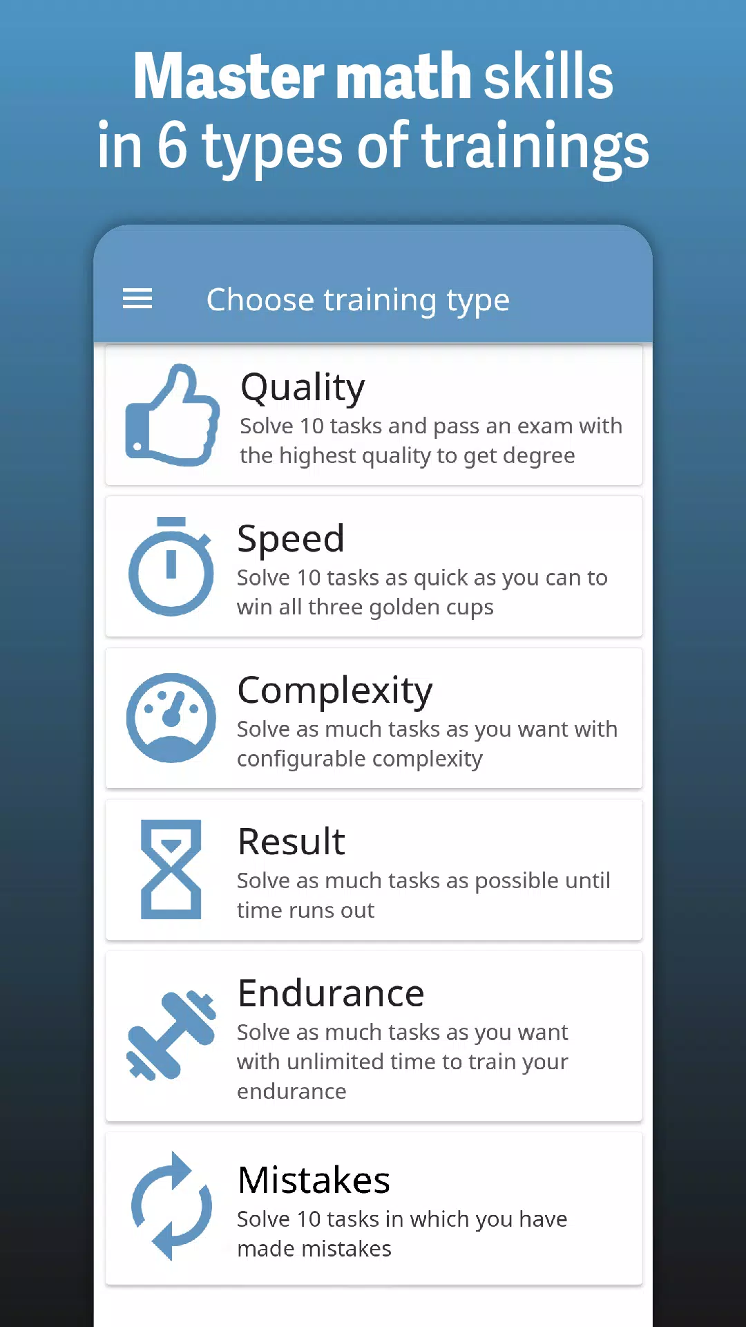 Speed Math Mental Quick Games Screenshot 1