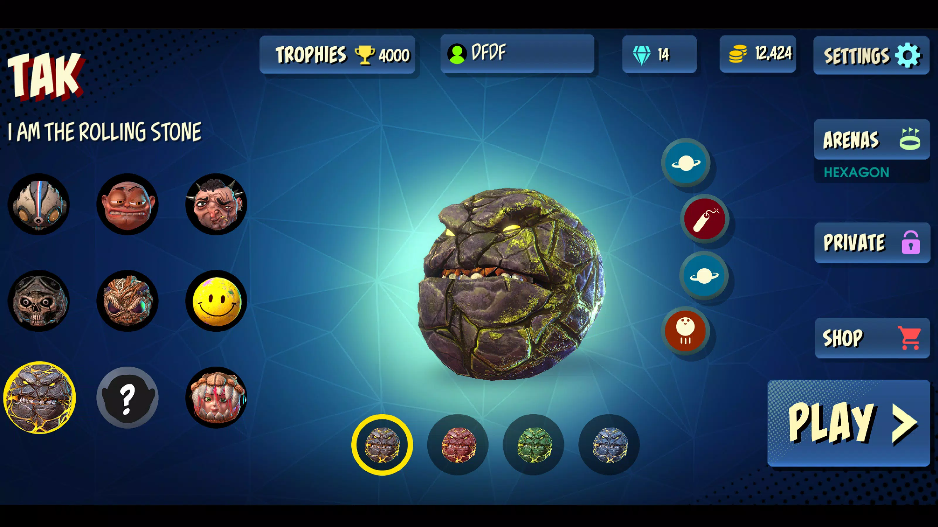 Rolling Heads Screenshot 1