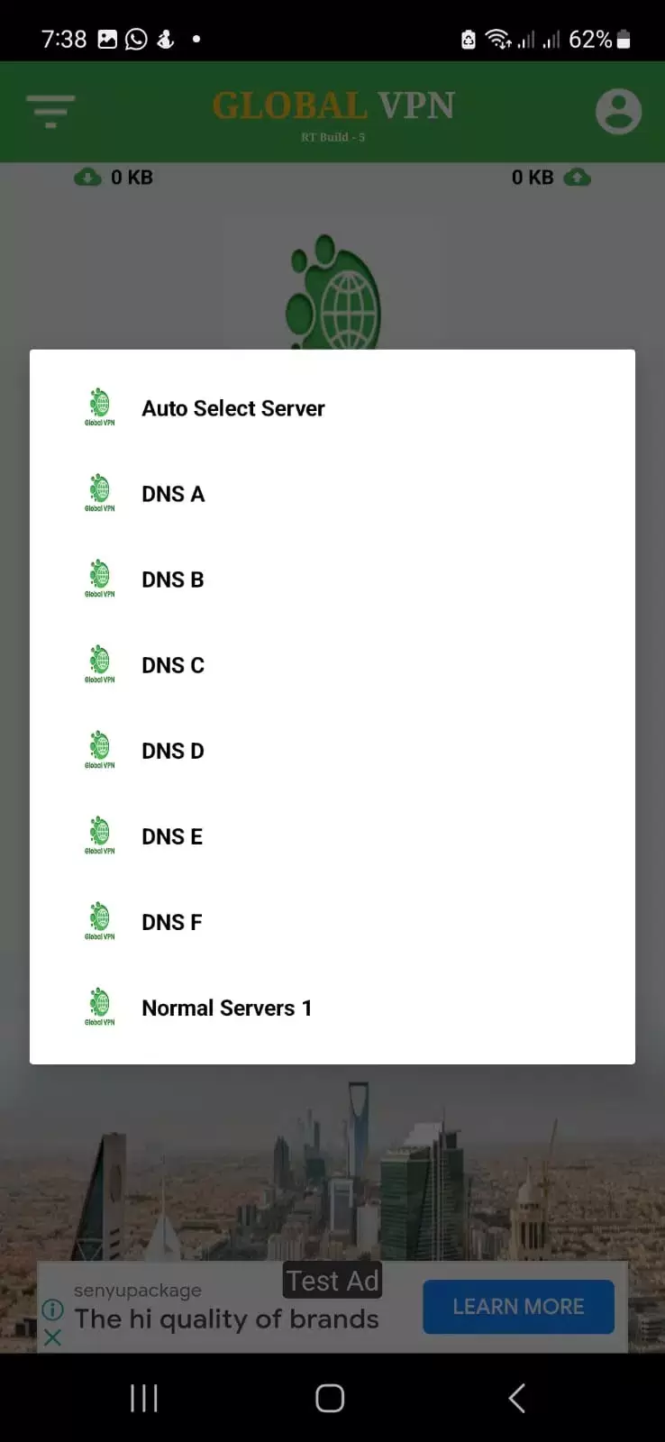 Global VPN captura de pantalla 