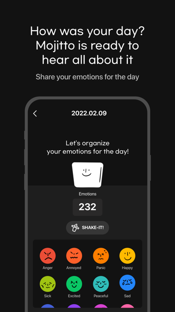 Mojitto - Daily Emoji Diary screenshot 3