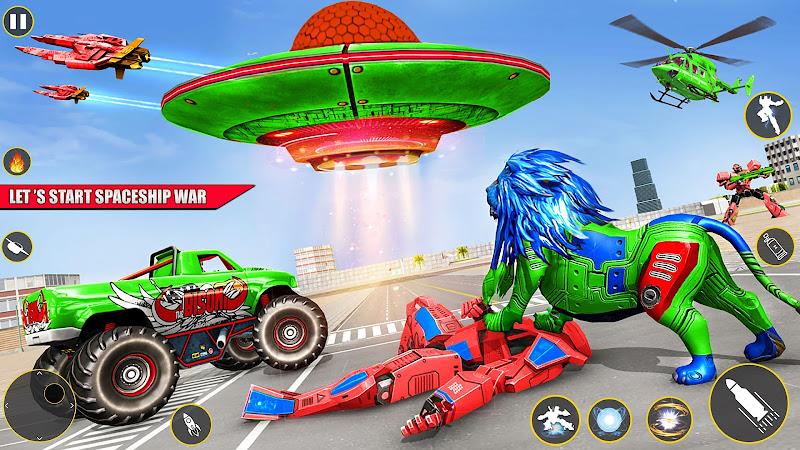 Spaceship Robot Transform Game ဖန်သားပြင်ဓာတ်ပုံ 4