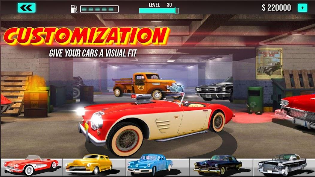 Classic Car Games Race America Mod captura de pantalla 