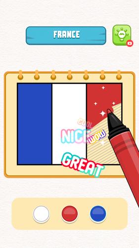 Flag Painting Puzzle captura de pantalla 