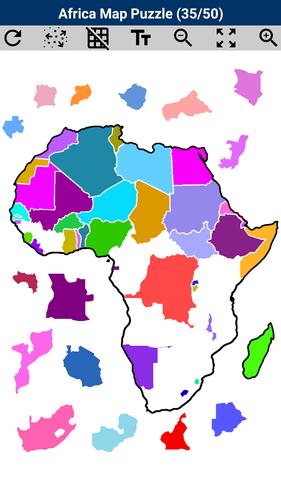 Africa Map Puzzle Screenshot 3