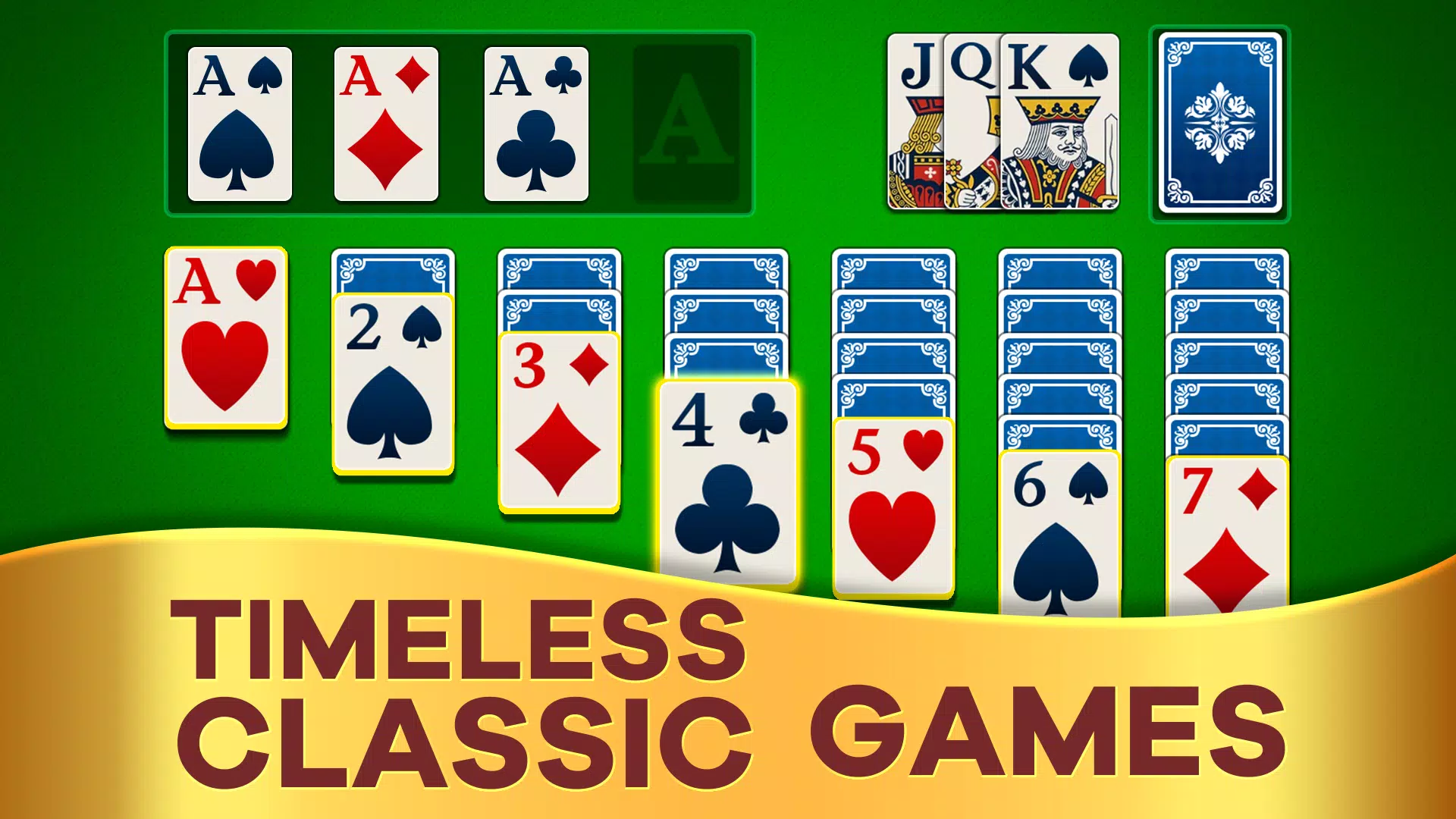 Classic Klondike Solitaire स्क्रीनशॉट 1