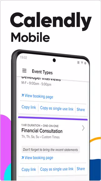 Calendly Mobile ekran görüntüsü 1