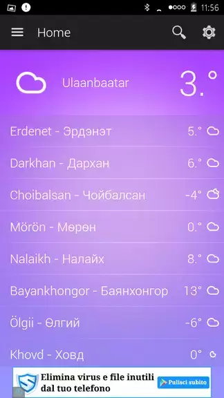 Mongolia Weather zrzut ekranu 2