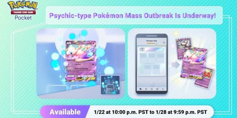 PokémonTCGPocket中的PsychicPokémonMass爆發！