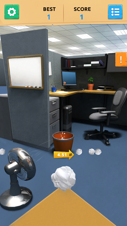 Paper Toss Office - Jerk Boss zrzut ekranu 2