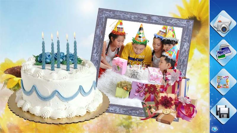 Birthday Frames captura de pantalla 