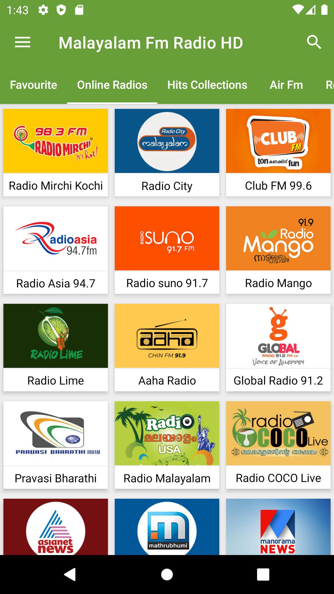 Malayalam Fm Radio HD Songs ảnh chụp màn hình 1