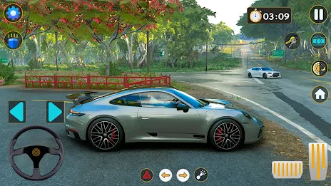 US Car Driving School Games 3D ekran görüntüsü 1