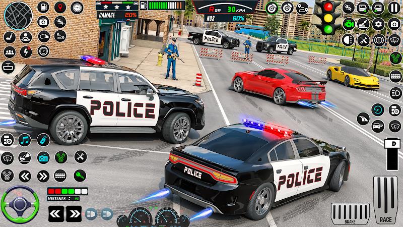 US Police Car Parking - King captura de pantalla 