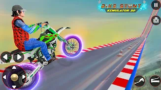 Bike Stunt 3D Simulator Games Screenshot 4