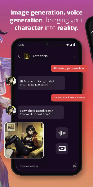 Janitor AI Character Chat captura de pantalla 