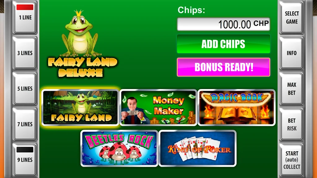 Slot machines Fairy Land Deluxe экрана 1