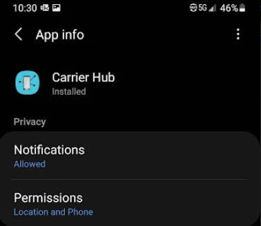 Carrier Hub Screenshot 1