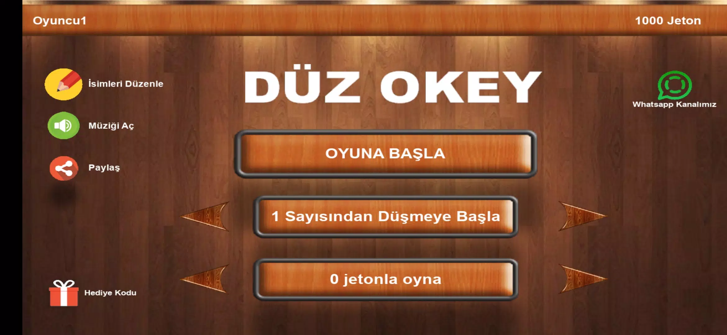 İnternetsiz Okey Screenshot 1