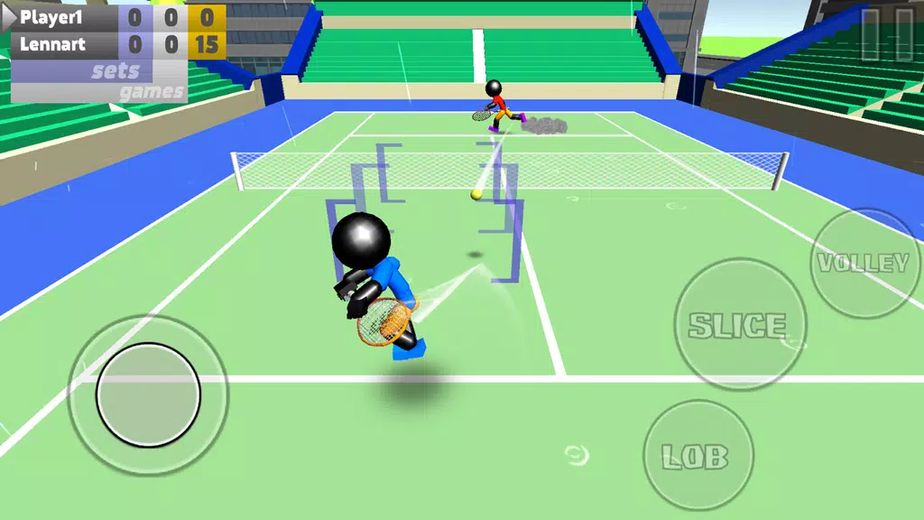 Stickman 3D Tennis экрана 3