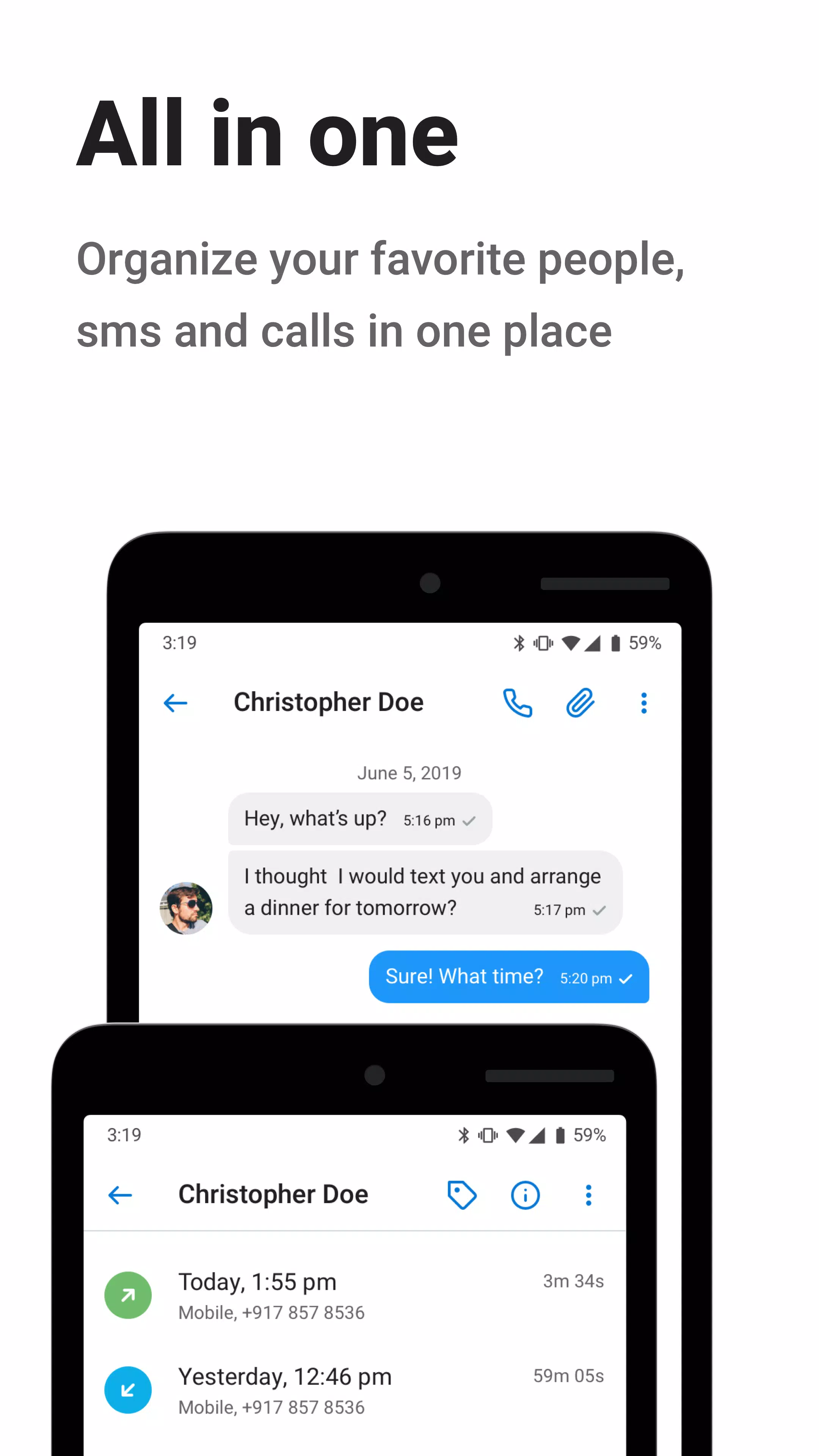 फोन बुक (Contacts +) स्क्रीनशॉट 3