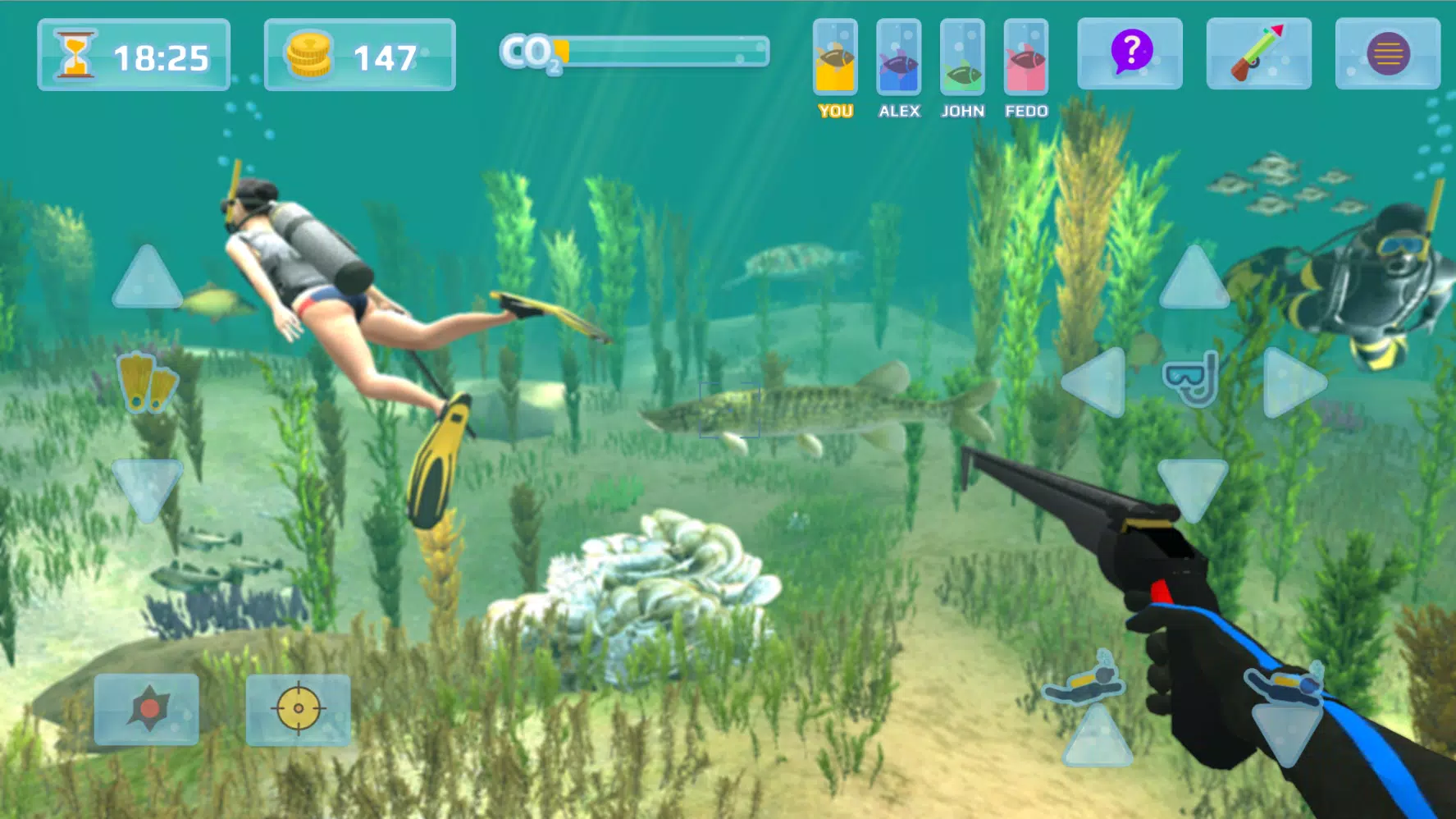 Hunter underwater spearfishing экрана 1