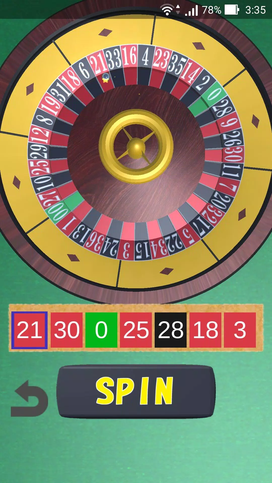 Roulette Wheel Screenshot 2