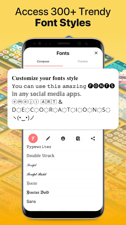 Fonts app keyboard & Changer স্ক্রিনশট 2