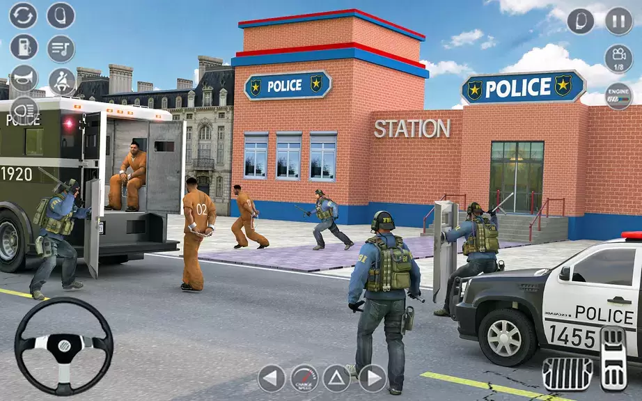 Police Car Driving Games 3D ekran görüntüsü 1