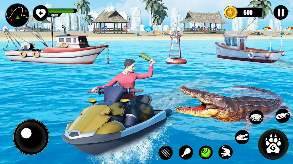 Crocodile Attack Animal games ảnh chụp màn hình 3