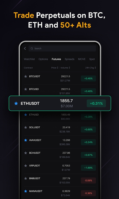 Delta Exchange screenshot 2