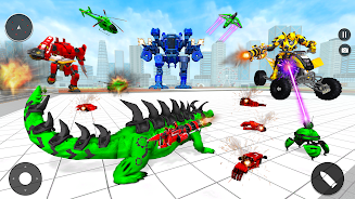 Animal Crocodile Robot Games Captura de pantalla 3