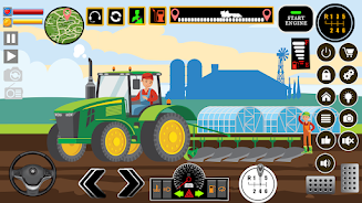 Farm Tractors Dinosaurs Games captura de pantalla 