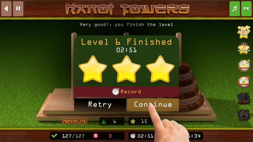 The Hanoi Towers Lite screenshot 4