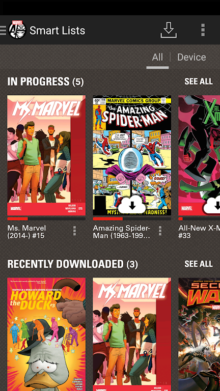 Screenshot Marvel Comics 2