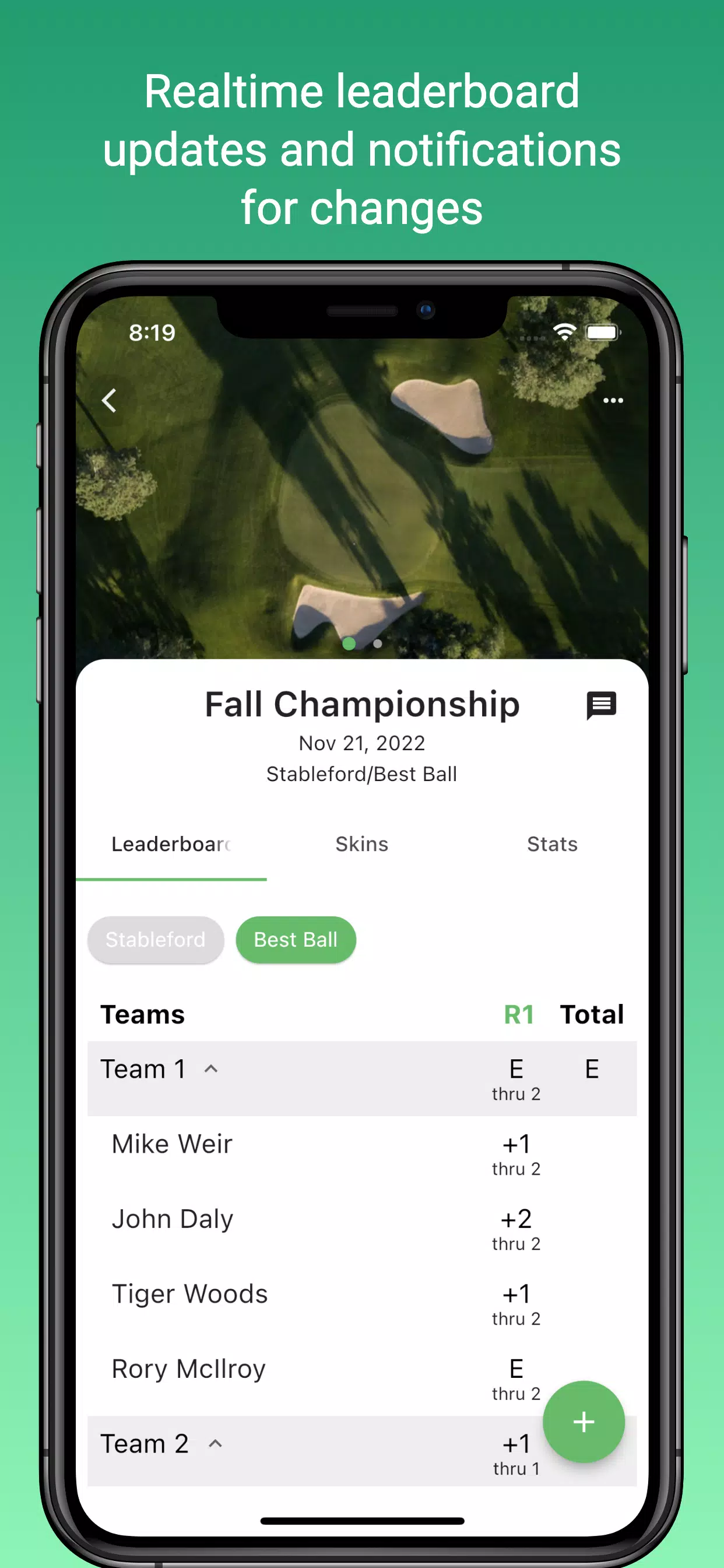 Squabbit - Golf Tournament App स्क्रीनशॉट 3