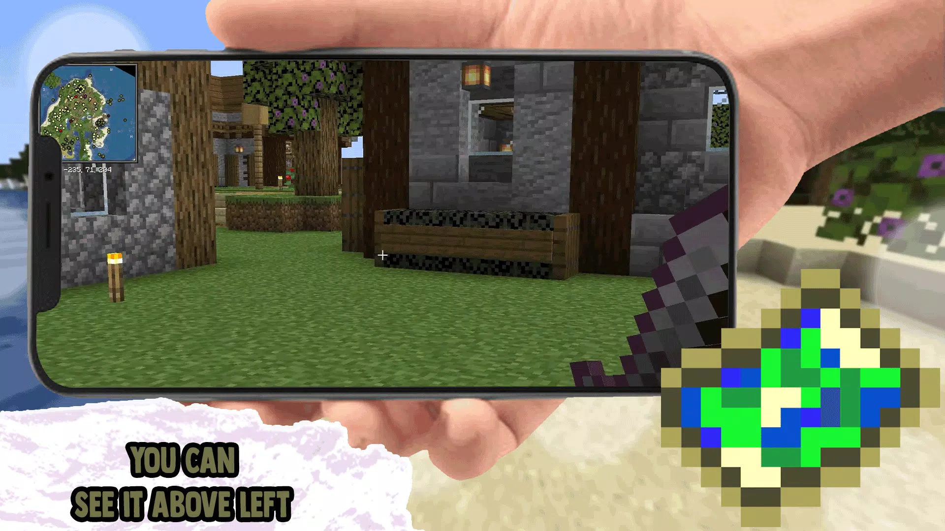 Minimap Mod Addons for MCPE captura de pantalla 