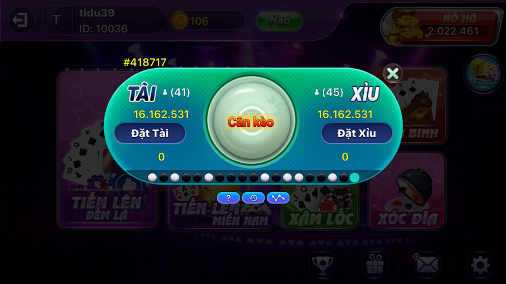 GAME BAI DOI THUONG - DANH BAI XANH CHIN captura de pantalla 