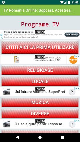 TV Romania Online: Programe TV স্ক্রিনশট 1