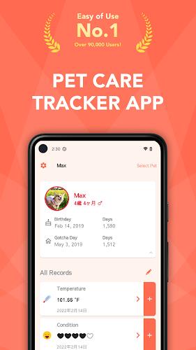 Pet Care Tracker - PetNote zrzut ekranu 1